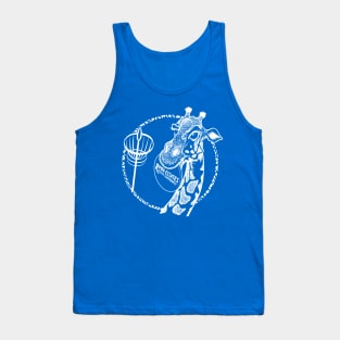 Rimpa Disc Golf Giraffe, WHITE PRINT Tank Top